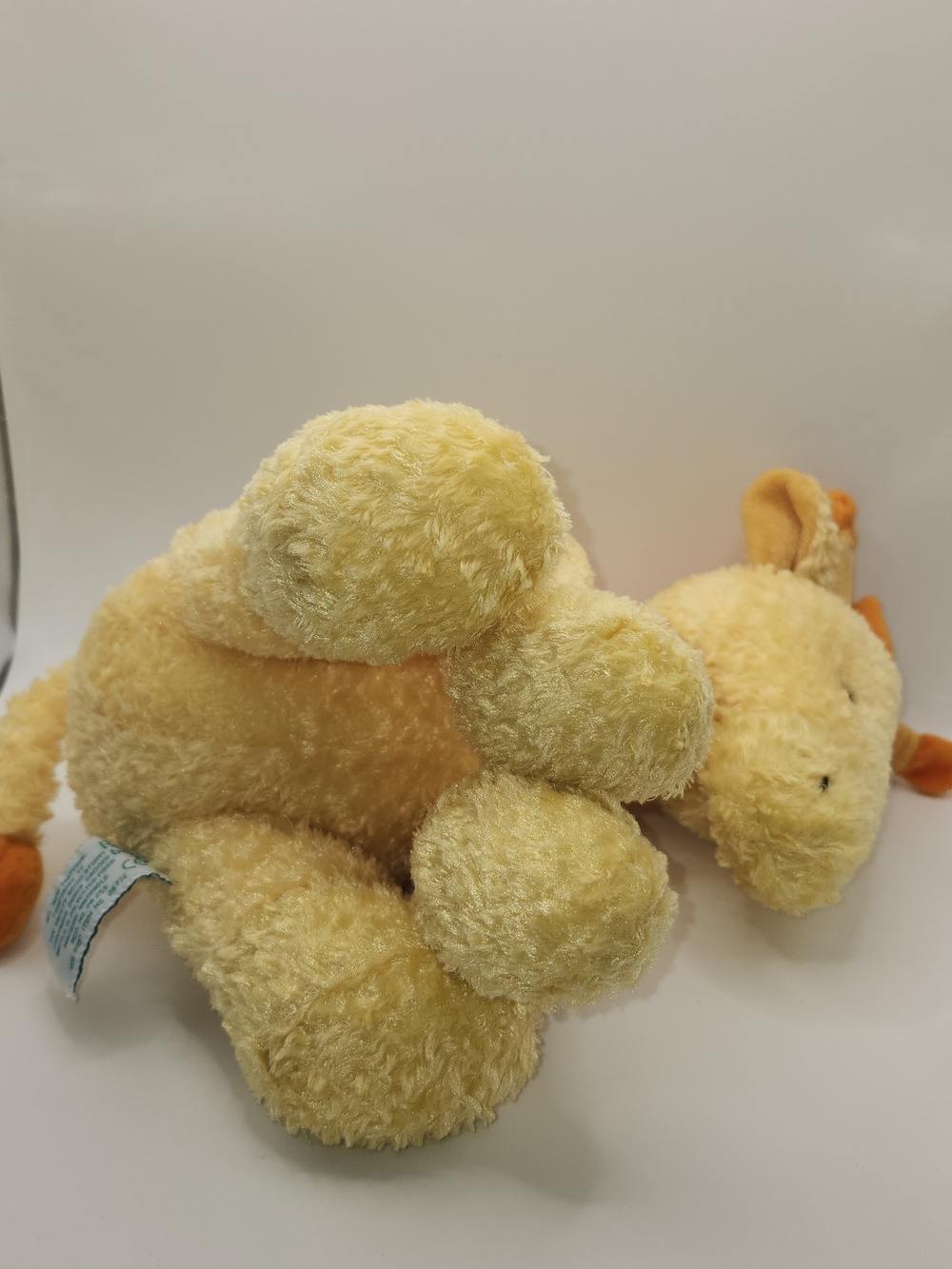 Vintage Russ Berrie Georgie Giraffe Plush Baby Rattle Toy Yellow Waffle Fur 12" - Picture 5 of 7